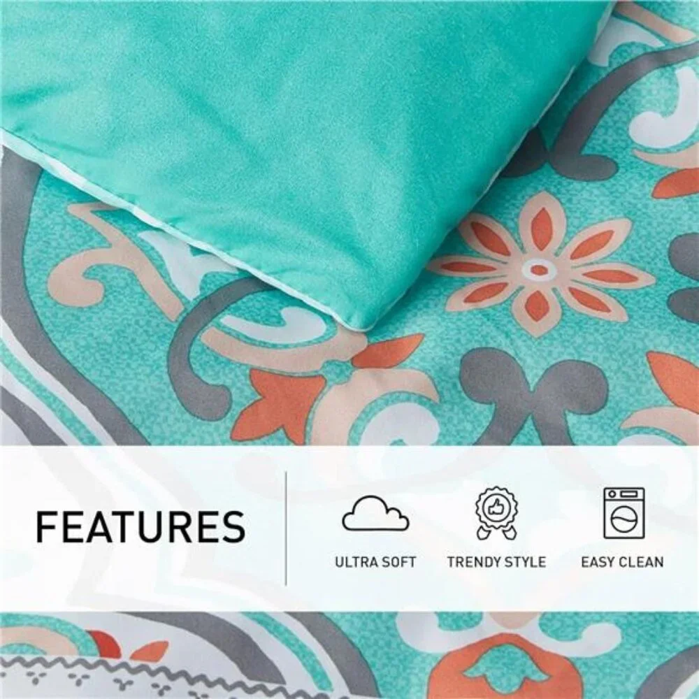 Degrees of Comfort Boho Bed in a Bag Queen Size, Lattice 8 Piece Complete